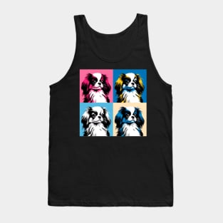 Pop Retro Japanese Chin Art - Cute Puppy Tank Top